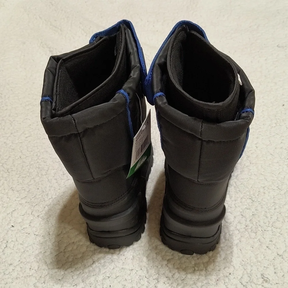 NWT Blue/Black Youth Itasca Snow Cat Winter Boots Size 5